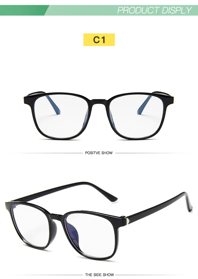 Clearance_Transparent square Computer Glasses pc Frame Women Men Anti Blue Light round Eyewear Blocking Glasses Optical Spectacl