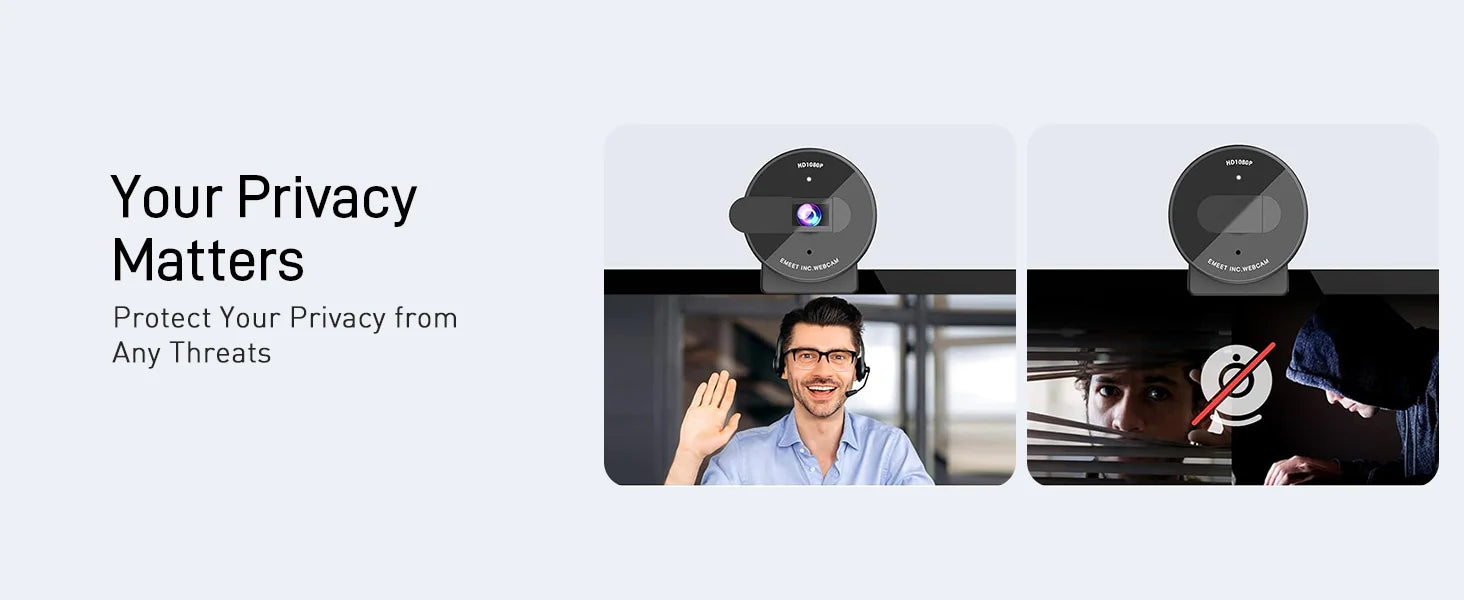 Webcam 1080P Full HD Web Camera With Microphone&Privacy Cover EMEET C950 USB Video Camera for PC&Computer/Meeting/Online Classes