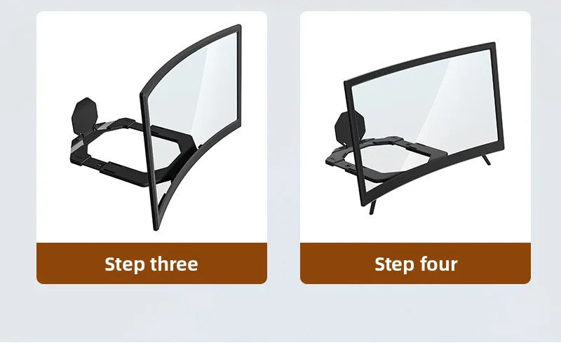 New Ultra Clear Curved Screen Magnifier for Phones Mobile Screen Amplifier Stand Eye Protection HD Expander