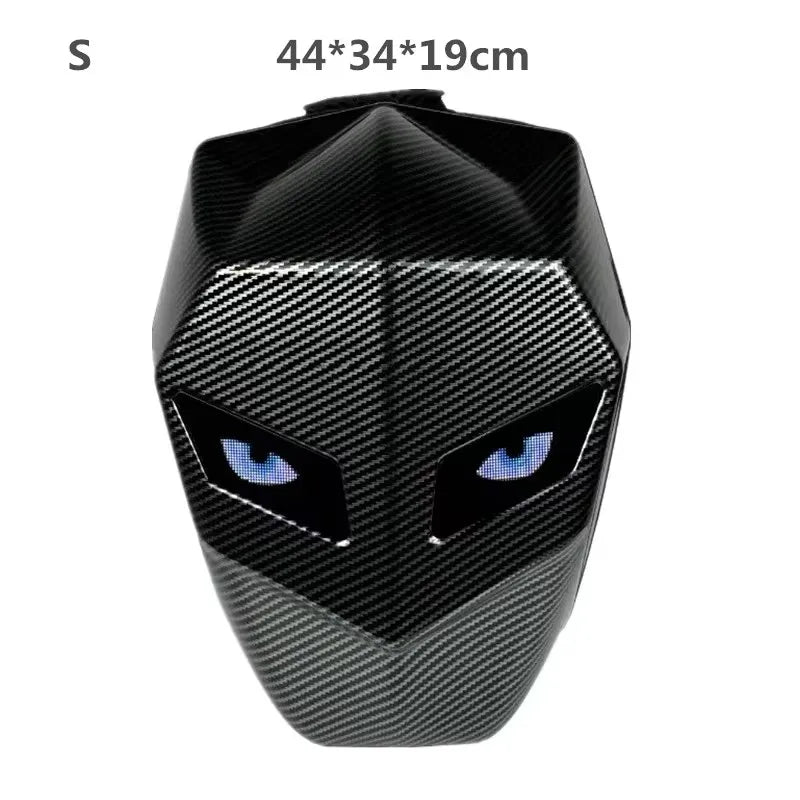 LED Knight Cycling Backpack Fashion Motorcycle Helmet Bluetooth Waterproof Hard Shell Laptops Bags Personality With Eye