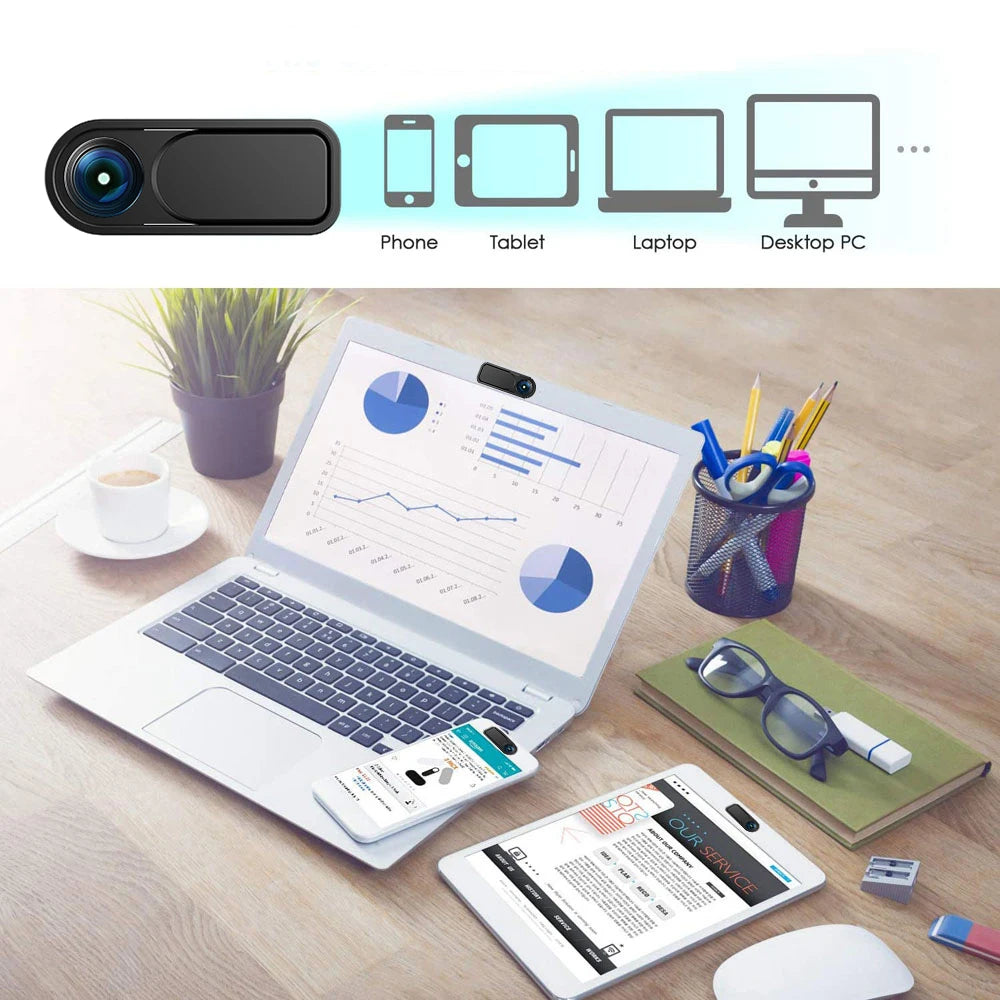 20-1PCS Webcam Camera Covers Privacy Sticker Anti-Peeping Protector Shutter Webcam Camera Lens Cover for Laptop iPad PC Macbook