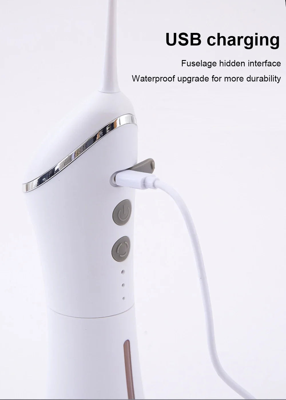 TINSOL Electric Tooth Flosser High Pressure Jet Flosser Electric Toothbrush Whitening USB Rechargeable Gum Care Jet Scaler