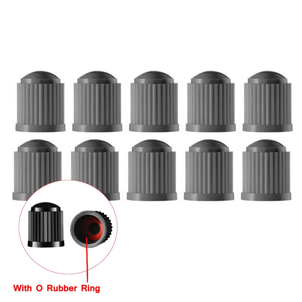 10/25/50/100Pcs Tire Valve Caps, Plastic Car Tire Stem Dust Covers Universal Valve Caps for Cars, Bicycle, Trucks, Motorcycles
