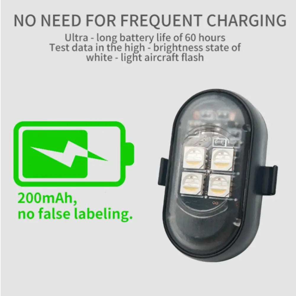 Wireless LED Strobe Lights Car Decor Atmosphere Light Warning Lights RGB Led Aircraft Strobe Lights Car Motorcycle LED Lights