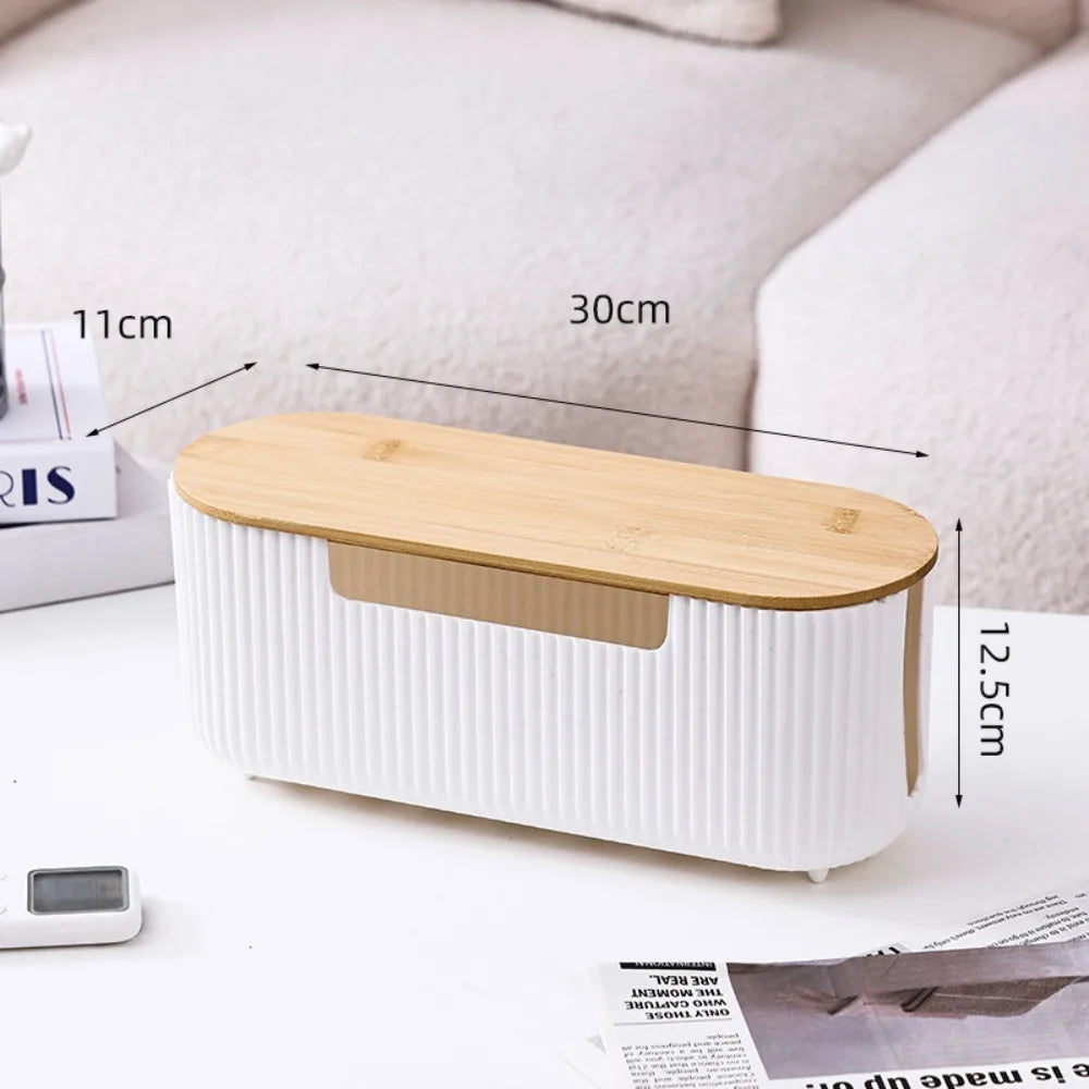 Quality Desktop Cable Storage Box with Lid Multi-Functional Socket Storage Box Dustproof Cable Organizer Household
