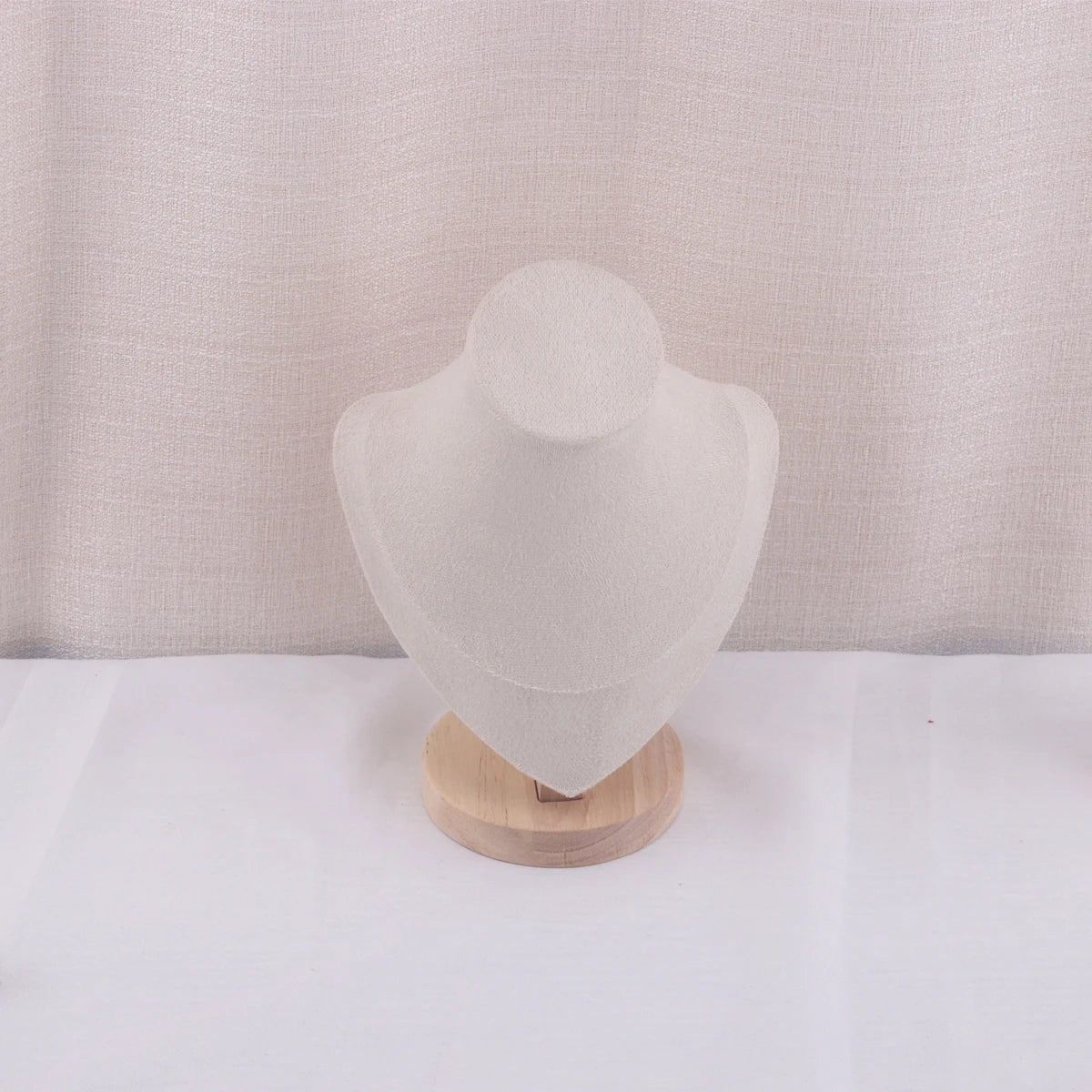 Velvet Portrait Necklace Jewelry Display Mannequin Bust Stand