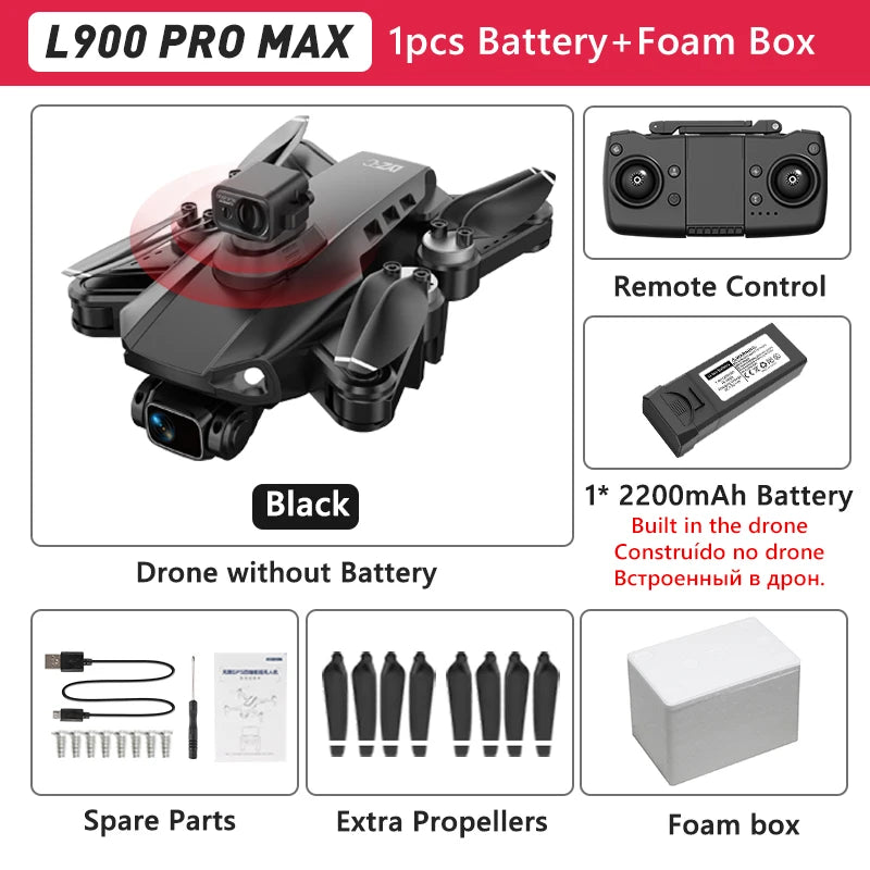 L900 Pro SE Max 4K GPS Drone – Brushless Motor & Professional Aerial Photography