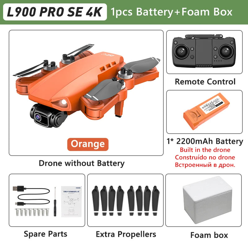L900 Pro SE Max 4K GPS Drone – Brushless Motor & Professional Aerial Photography