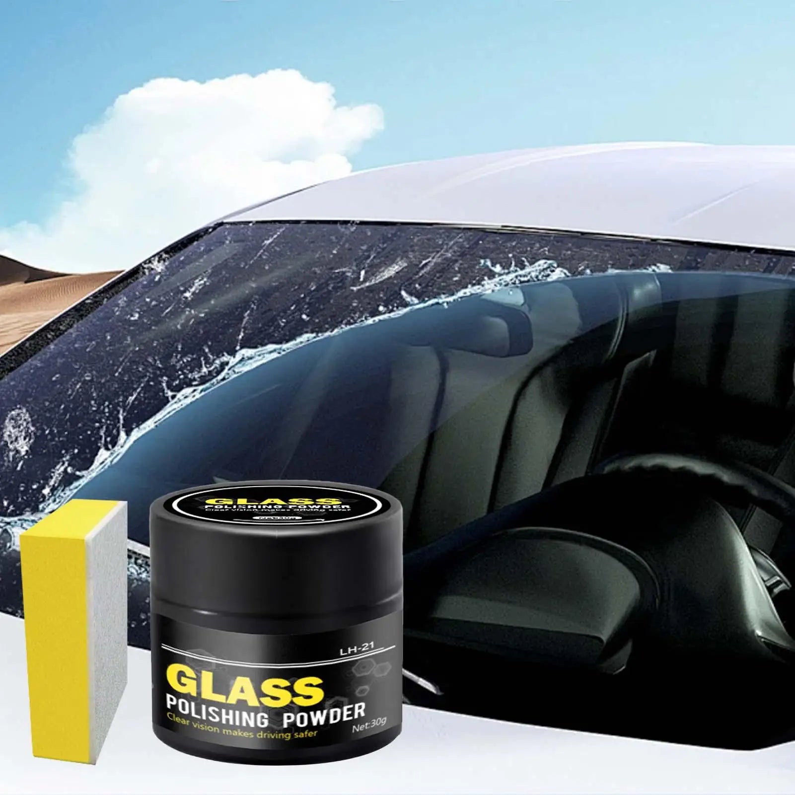 Cerium Oxide Powder For Glass Polishing Car Window And Mirror Repair Kit Car Scratch Compound Glass Oil Film Cleaner