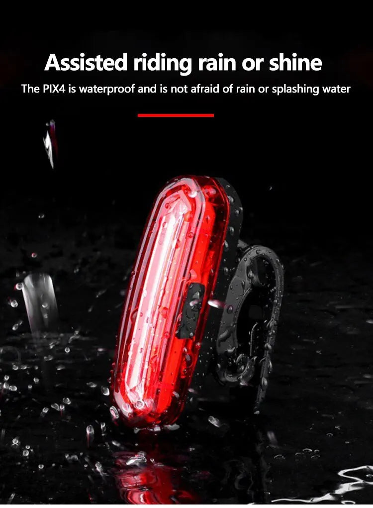 Bicycle Taillight MTB Red Light Bike Rear Light USB Rechargeable LED Cycling Bike Warning Light Mountain Bicycle Lamp