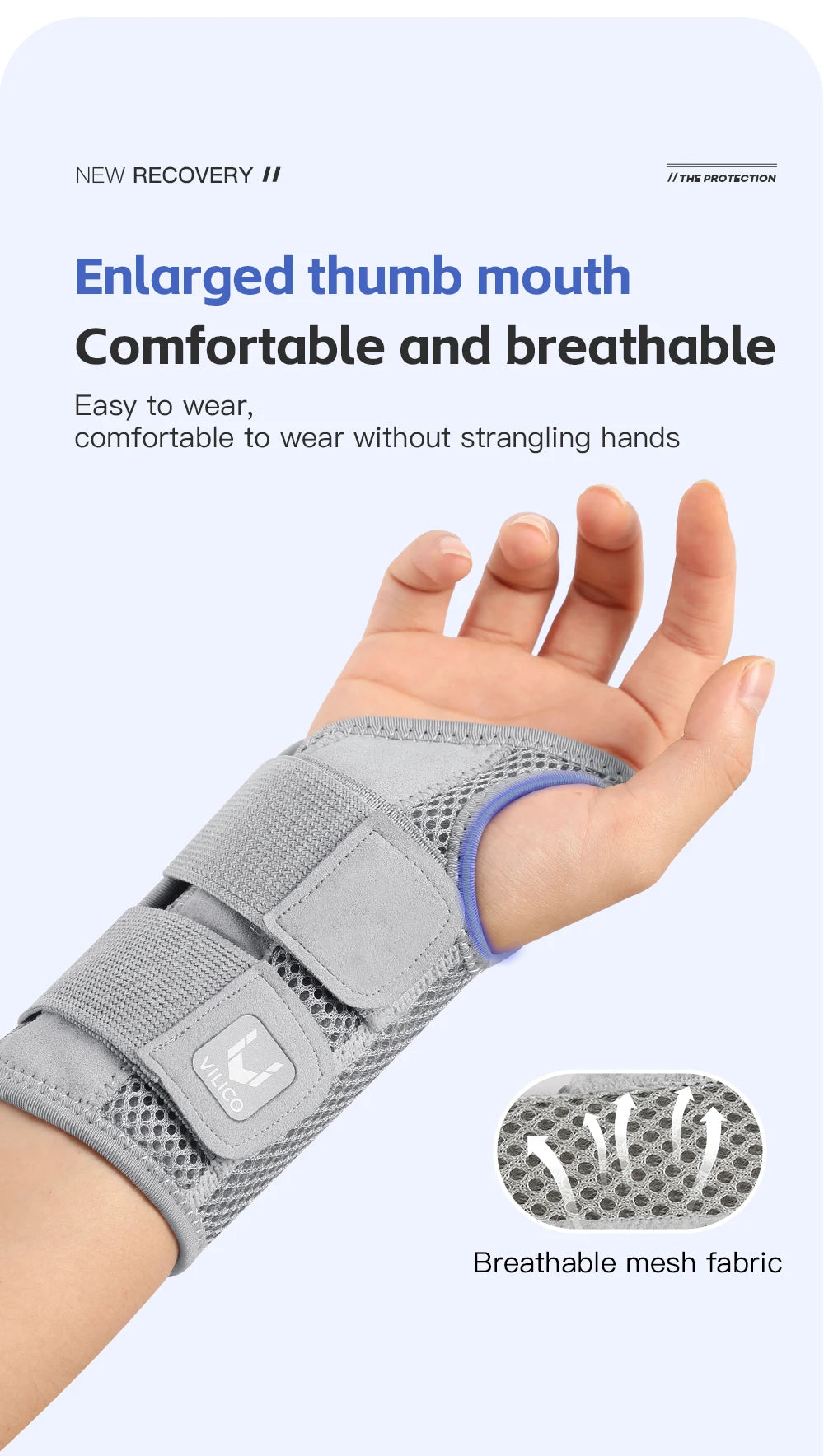 Ergonomic Wrist Brace with Splints for Pain Relief Support