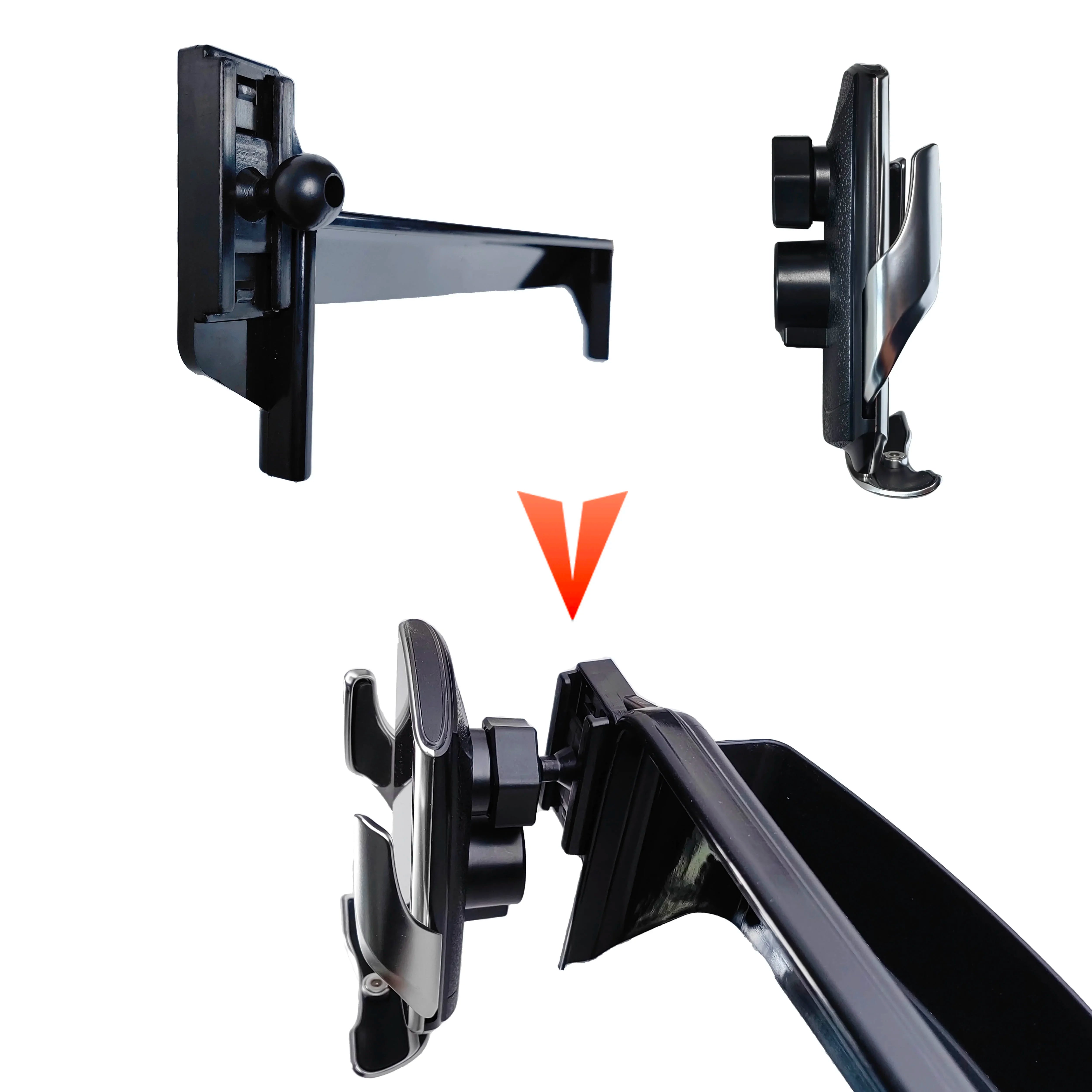 Car Phone Holder For MINI Cooper 2007-2011 2012 2013 R55 R56 R57 Screen Fixed Base Wireless Charging Stand Mobile Phone Mounts