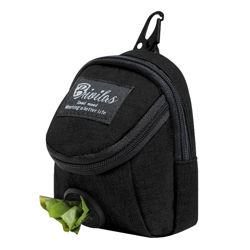Portable Dog Training Treat Pouch with Poop Bag Dispenser