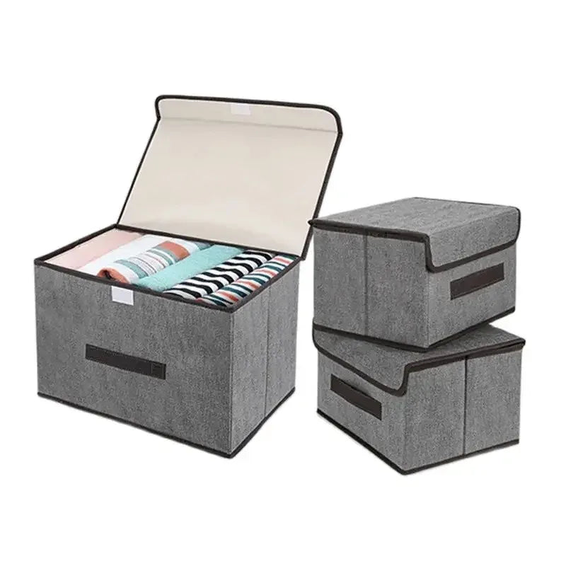 Shadow Gray Foldable Non-Woven Fabric Storage Organizer