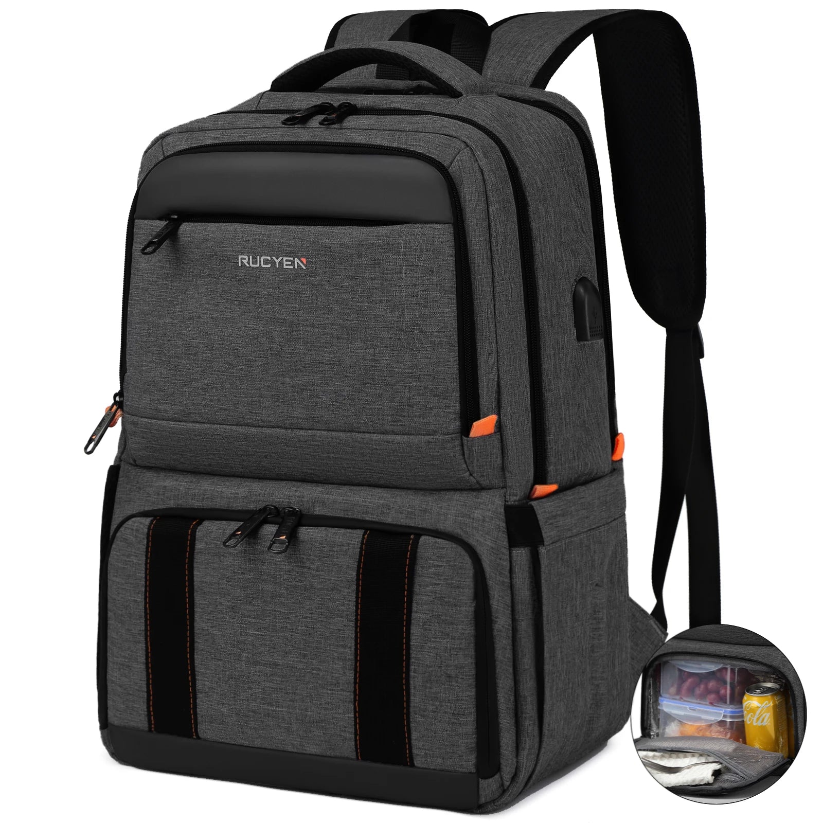 Lunch Backpack Insulated Cooler Picnic Bag Multifunctional Travel Bag Large Capacity Outdoor Picnic Camping Waterproof Backpack
