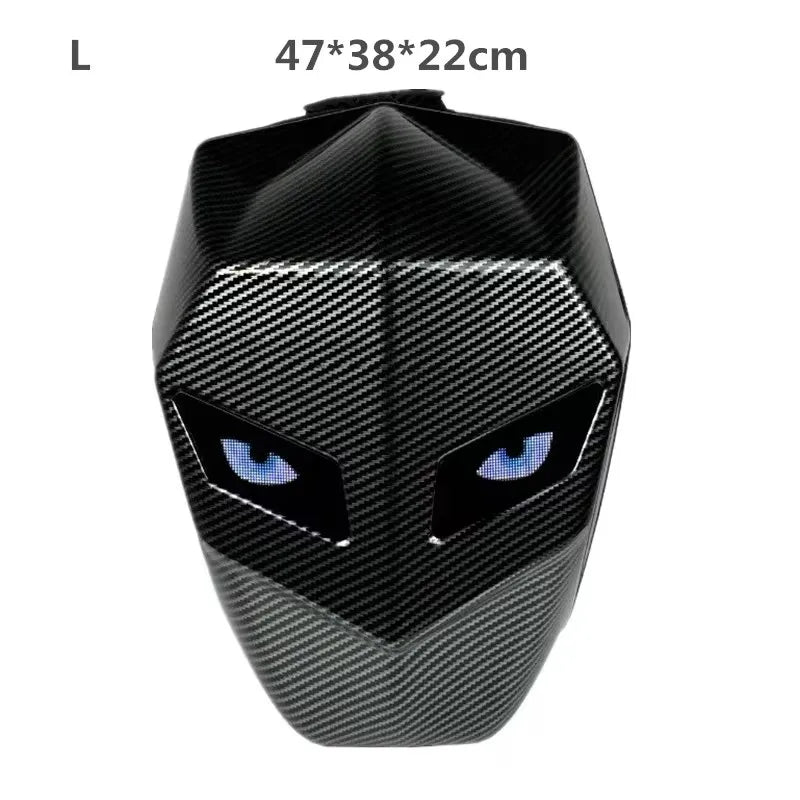 LED Knight Cycling Backpack Fashion Motorcycle Helmet Bluetooth Waterproof Hard Shell Laptops Bags Personality With Eye