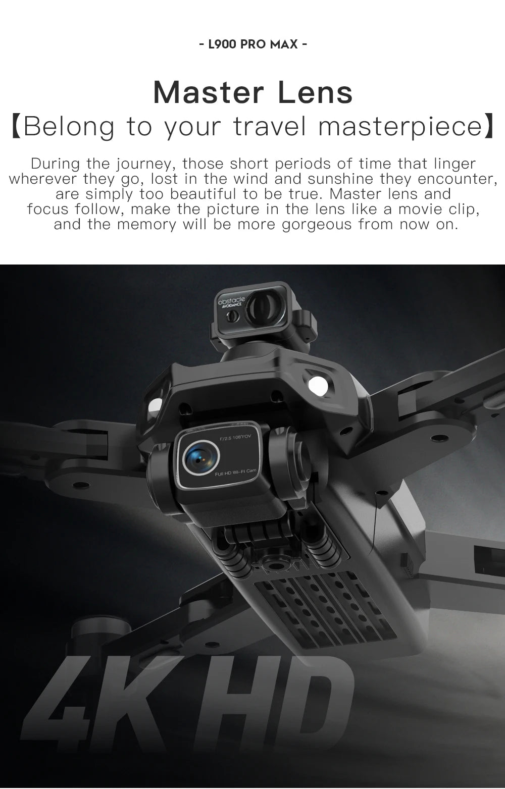 L900 Pro SE Max 4K GPS Drone – Brushless Motor & Professional Aerial Photography