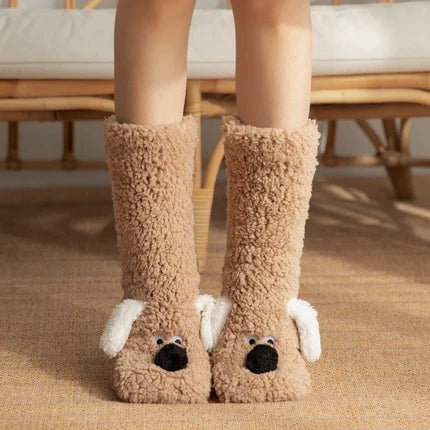 Thick Coral Fleece Thermal Floor Socks