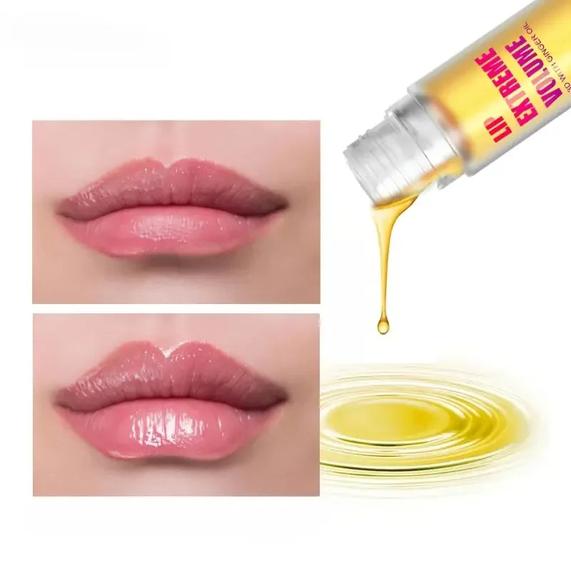 Ginger and Mint Volumising Lip Oil Plumper Serum Duo