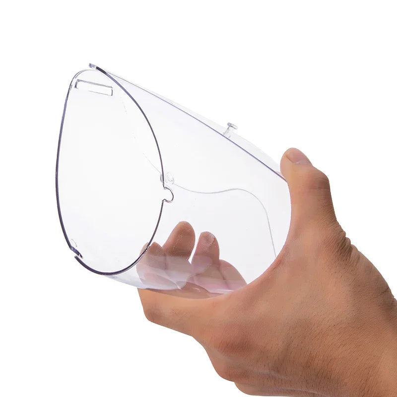 Protective Full Face Shield Mask Transparent Head Eyes Safety Cover Glasses Screen Visors Dustproof Wind Proof Anti-Fog Goggles