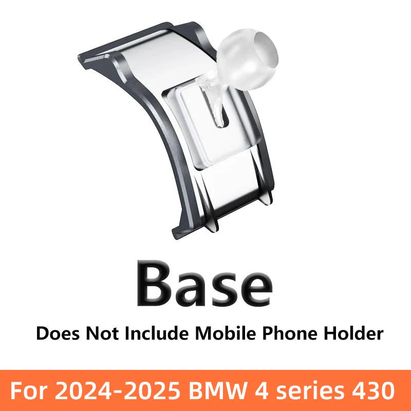Car Phone Holder For 2024 2025 BMW 4 Series 430i Air Vent Exclusive Base GPS Stand Magnetic Charger Interior Accessories