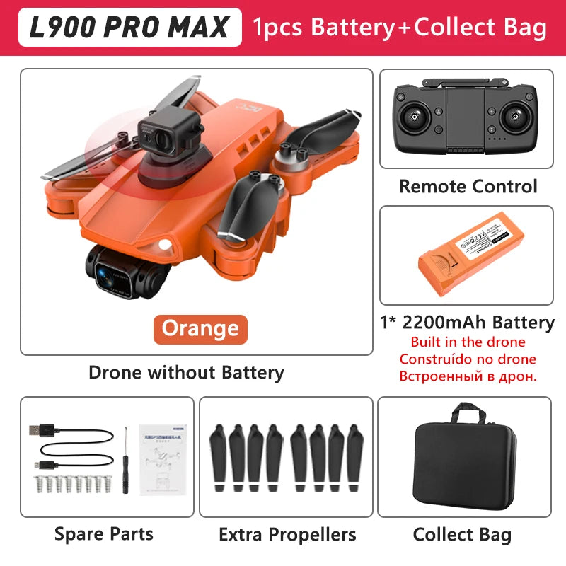 L900 Pro SE Max 4K GPS Drone – Brushless Motor & Professional Aerial Photography