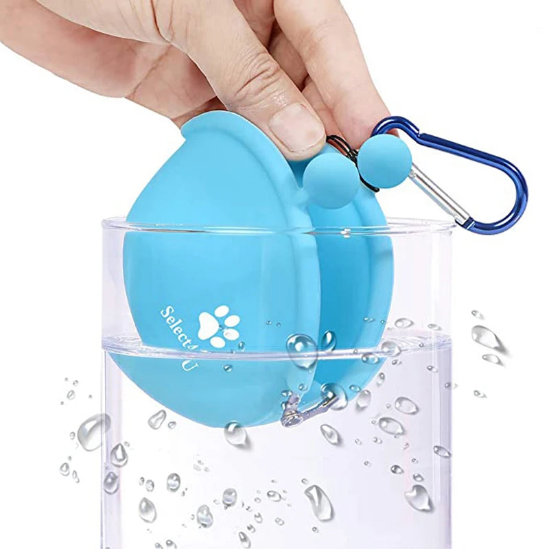 Silicone Portable Dog Training Snack Pouch Travel Bag