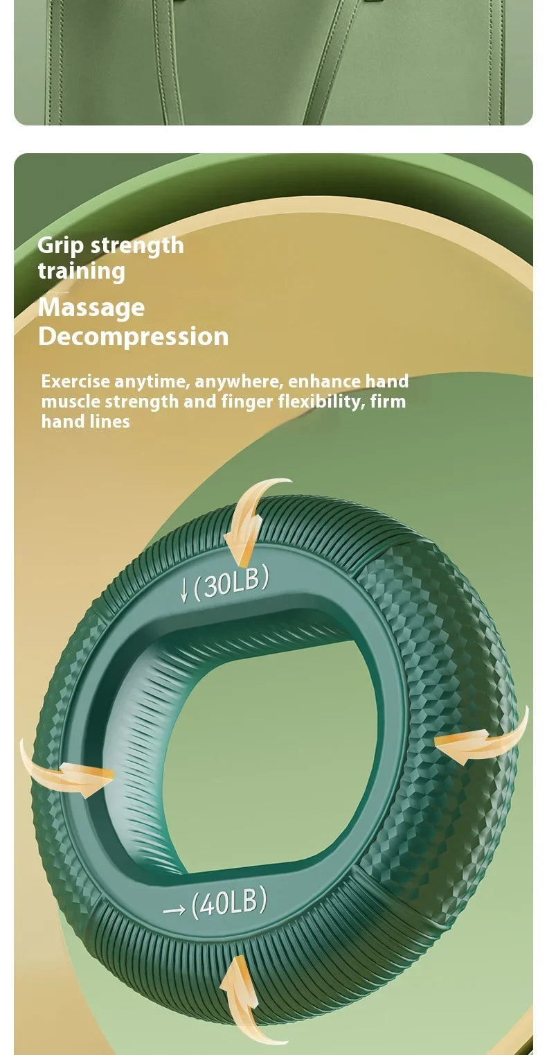 Therapy Hand Grip Rings Set - Adjustable Silicone Exercise Rings for Finger Strength, Rehabilitation, Arthritis Relief & Stress