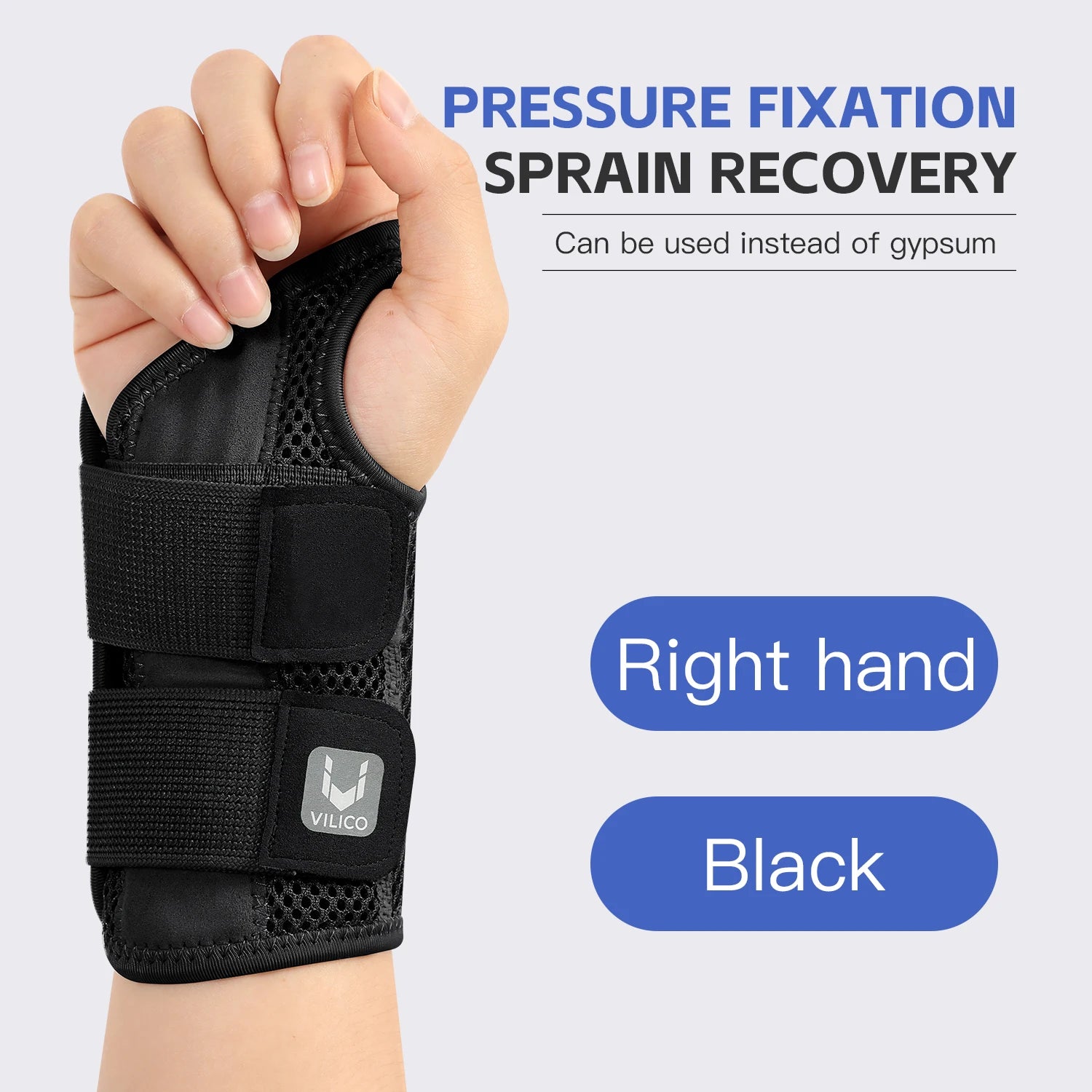 Ergonomic Wrist Brace with Splints for Pain Relief Support