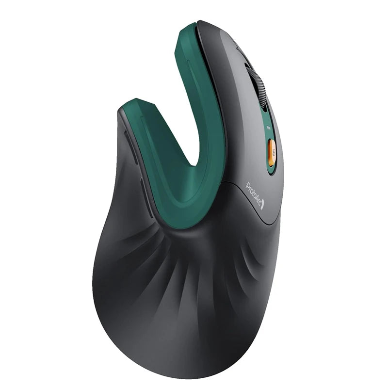 ProtoArc Ergonomic Mouse, EM11 NL Bluetooth Rechargeable Wireless Vertical Mouse 3 Multi-Device Connectivity for Computer/PC