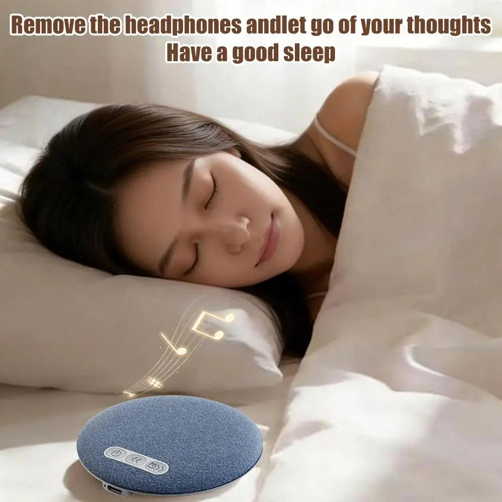 Bedroom Pillow Speaker Bluetooth 5.4 Under Pillow Sound Machine with White Noise 30 60 90 Min Timers HiFi Stereo Sound