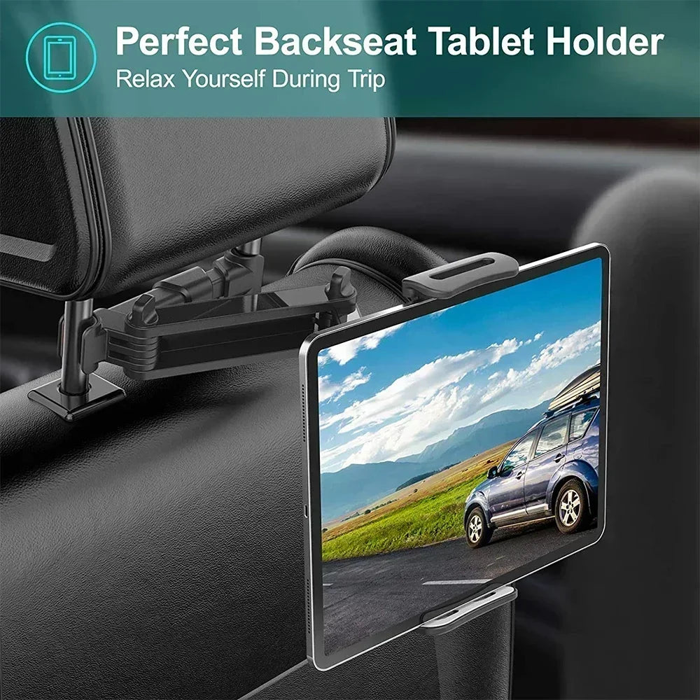 Universal Car Back Seat Headrest Mount Holder For iPad Air 1 2 4-11 Inch 360 Rotation Mini Tablet PC Auto Car Phone Holder Stand