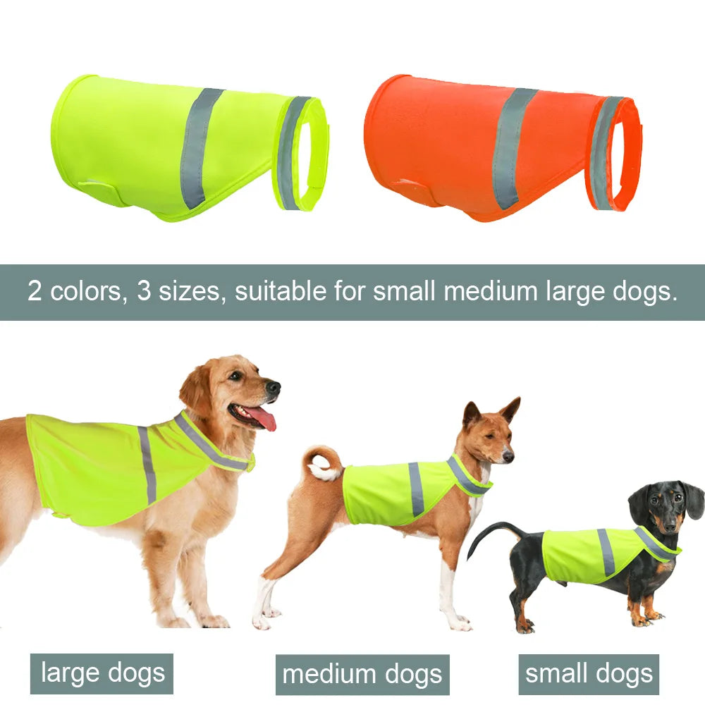 Reflective High-Visibility Waterproof Night Safety Dog Vest
