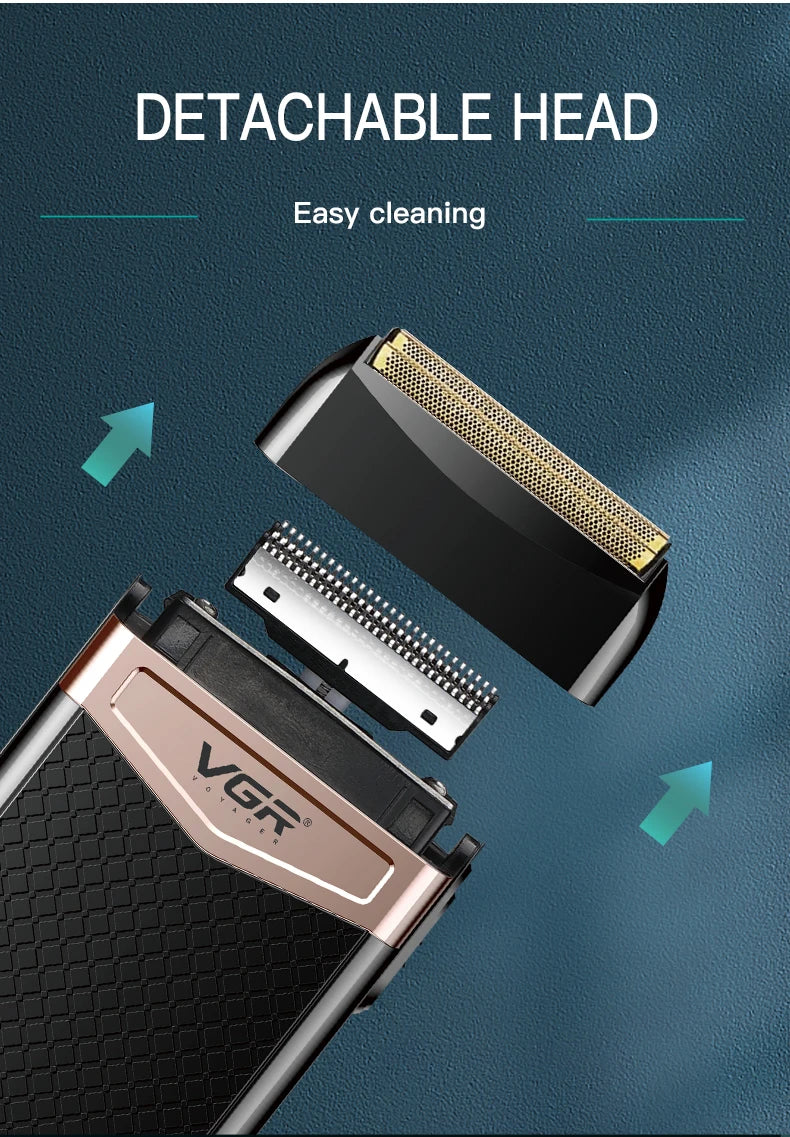 VGR 331 Portable Double Foil Travel Electric Shaver