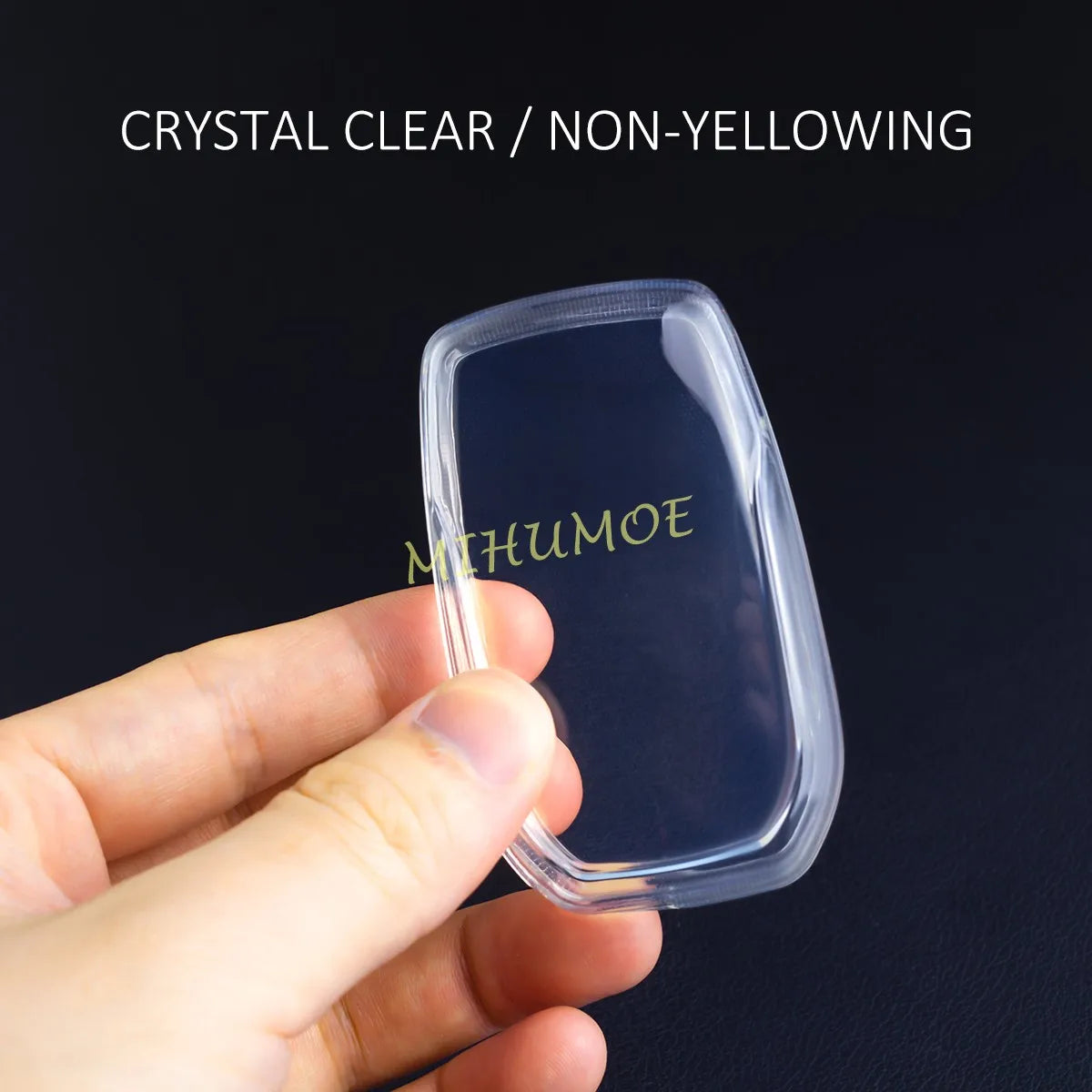 2x Black/Clear Transparent Car Key Fob Case Cover For Toyota Tundra Corolla Sequoia RAV4 Yaris Cross Hilux Prius bZ4X Tacoma