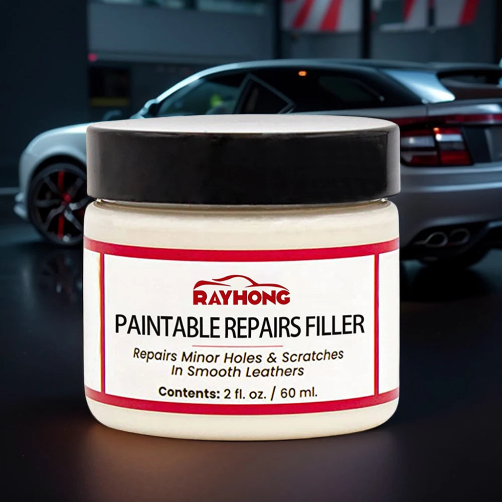60/20ml Leather Repair Filling Paste Compound Leather Restoration Cream Car Leather Car Repair Scratches Cracks Sofa Auto Seat