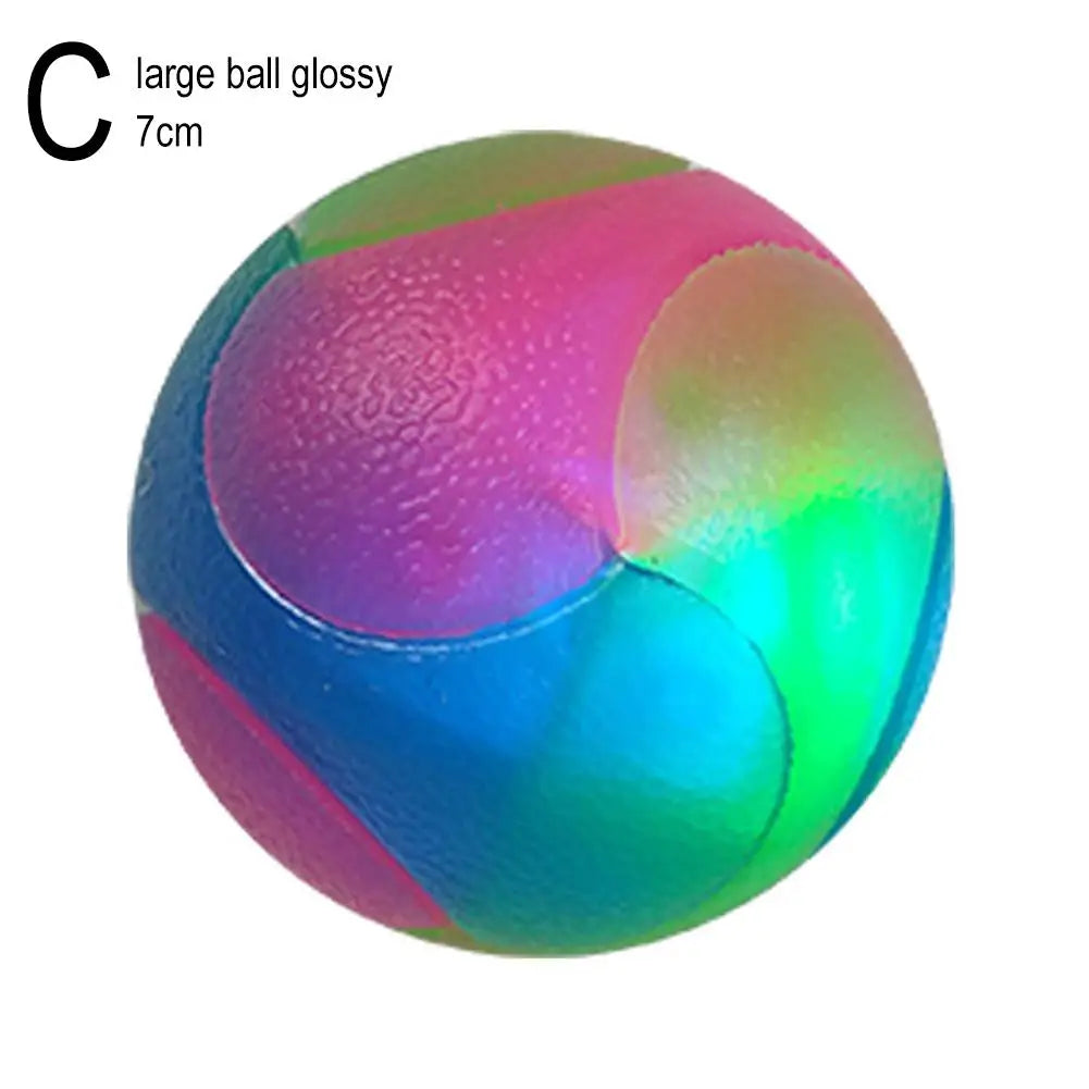 LED Glowing Elastic TPR Interactive Pet Toy Ball