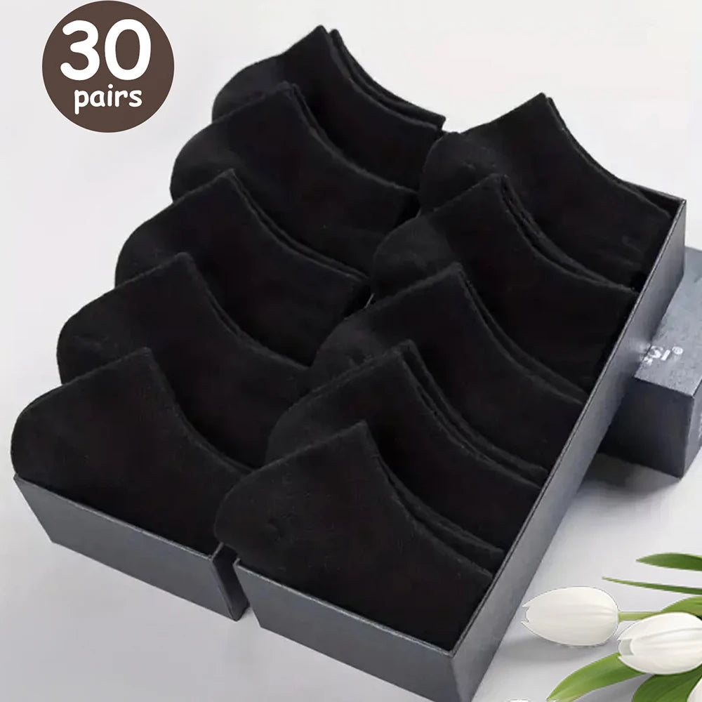 Unisex Breathable Bamboo Low-Cut Deodorant Ankle Socks