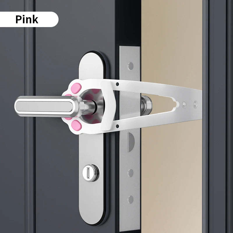 Adjustable Cat Door Holder Latch Flex Strap Dog Stopper