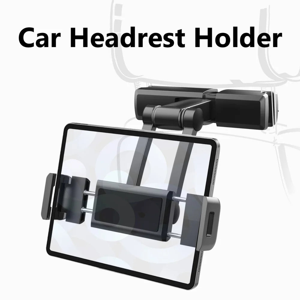 Car Seat Back Stand Telescopic Phone Tablet Holder Headrest Adjustable Universal Tablet Bracket For 4.7-12.3Inch Car Accessories