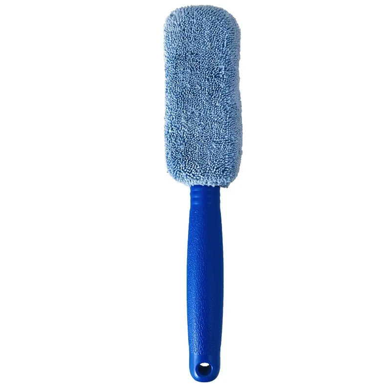 Car Wash Portable Microfiber Wheel Tire Rim Brush Car Wheel Wash Cleaning for Car with Plastic Handle Auto Washing Cleaner Tools