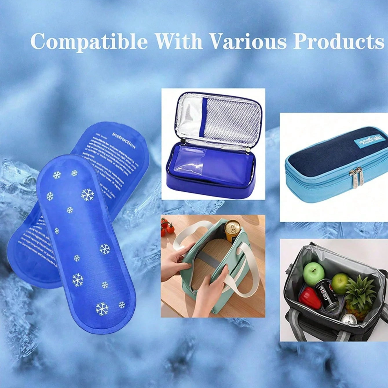 Reusable Insulin Cooling Gel Ice Pack for Travel Medical Storage