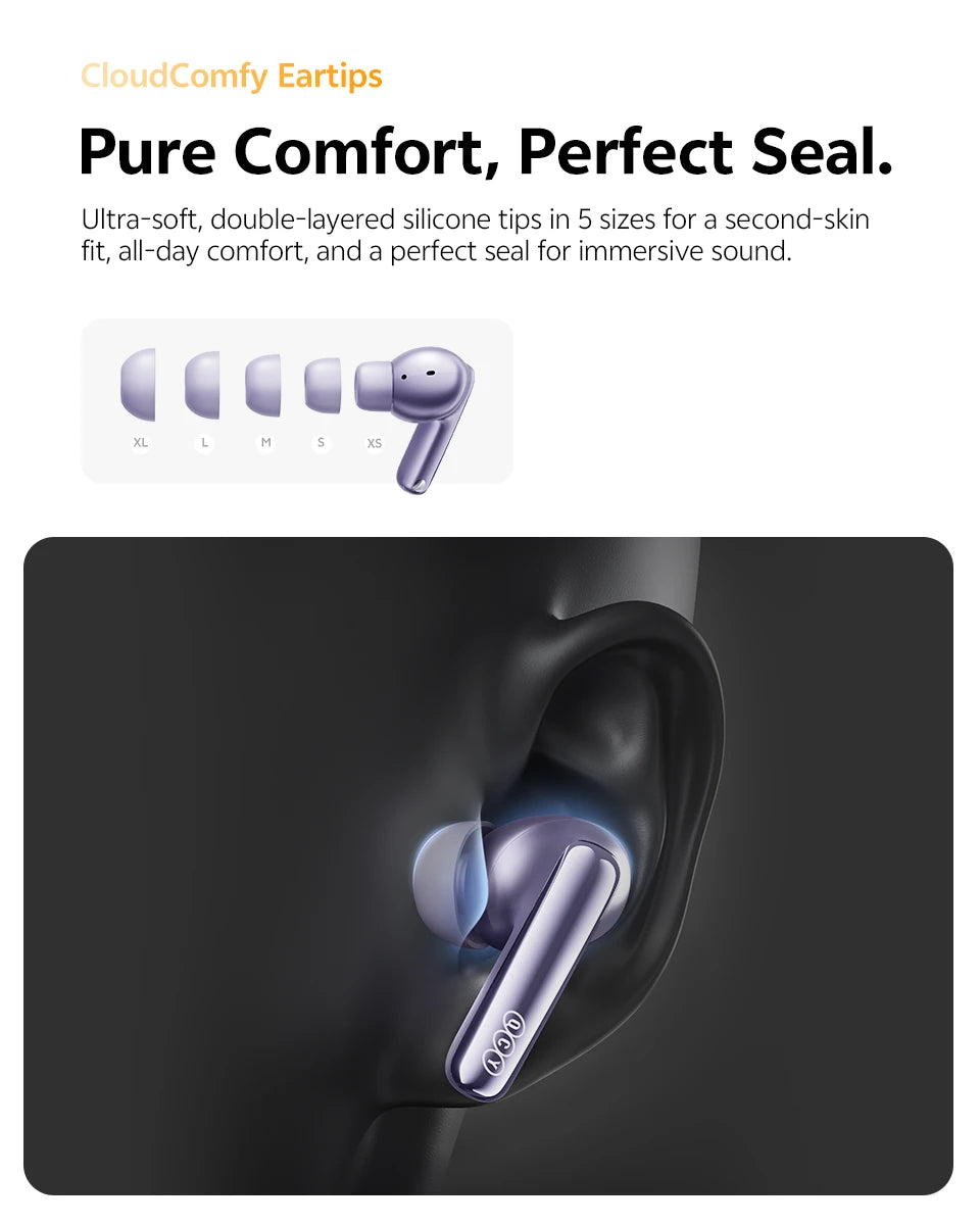 QCY MeloBuds N70 Adaptive ANC Wireless Earbuds