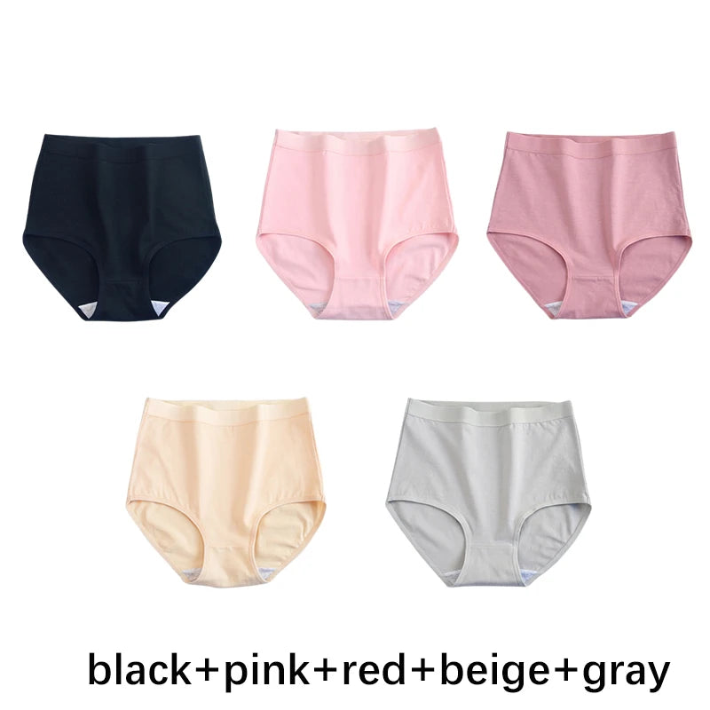 Multicolor Seamless No Show High Waist Knickers 5-Pack