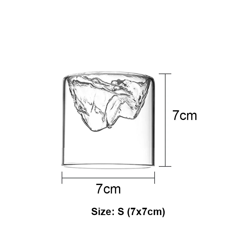 Thicken Glass Moss Bottle Creative Floating Mountain Micro-landscape Ecological Bottle Home Decorations Hydroponic Plant Vase