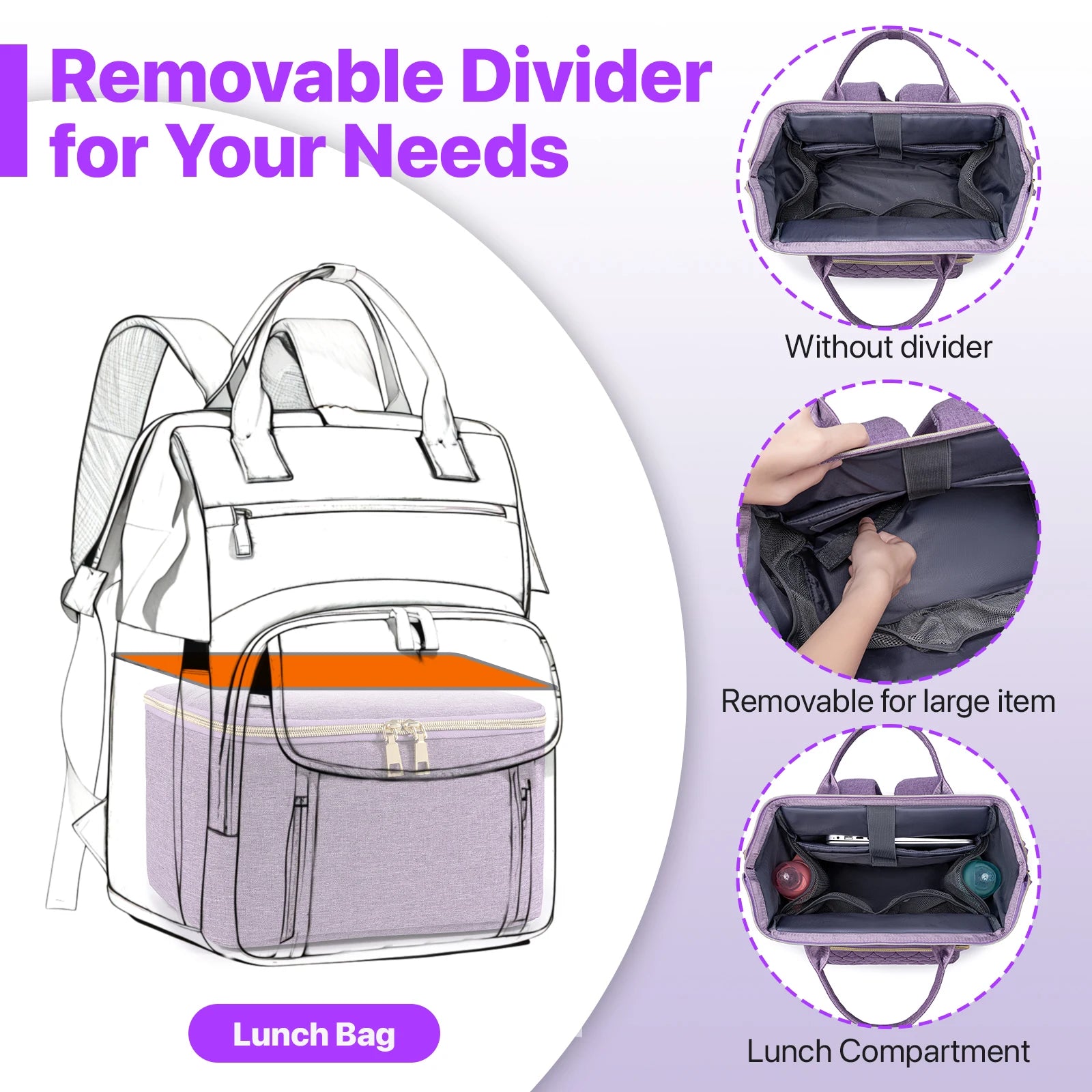 Lunch Backpack Insulated Cooler Picnic Bag Multifunctional Travel Bag Large Capacity Outdoor Picnic Camping Waterproof Backpack