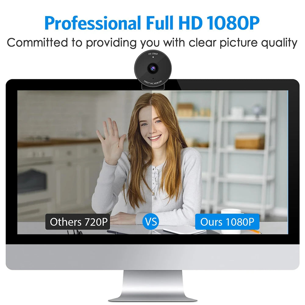 Webcam 1080P Full HD Web Camera With Microphone&Privacy Cover EMEET C950 USB Video Camera for PC&Computer/Meeting/Online Classes