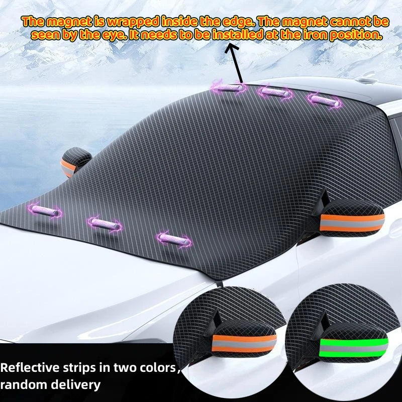 Windshield Cover Car Snow Cover Car Windshield Cover Snow Protector Ice Blocked Front Window Protector Exterior Auto Accessories