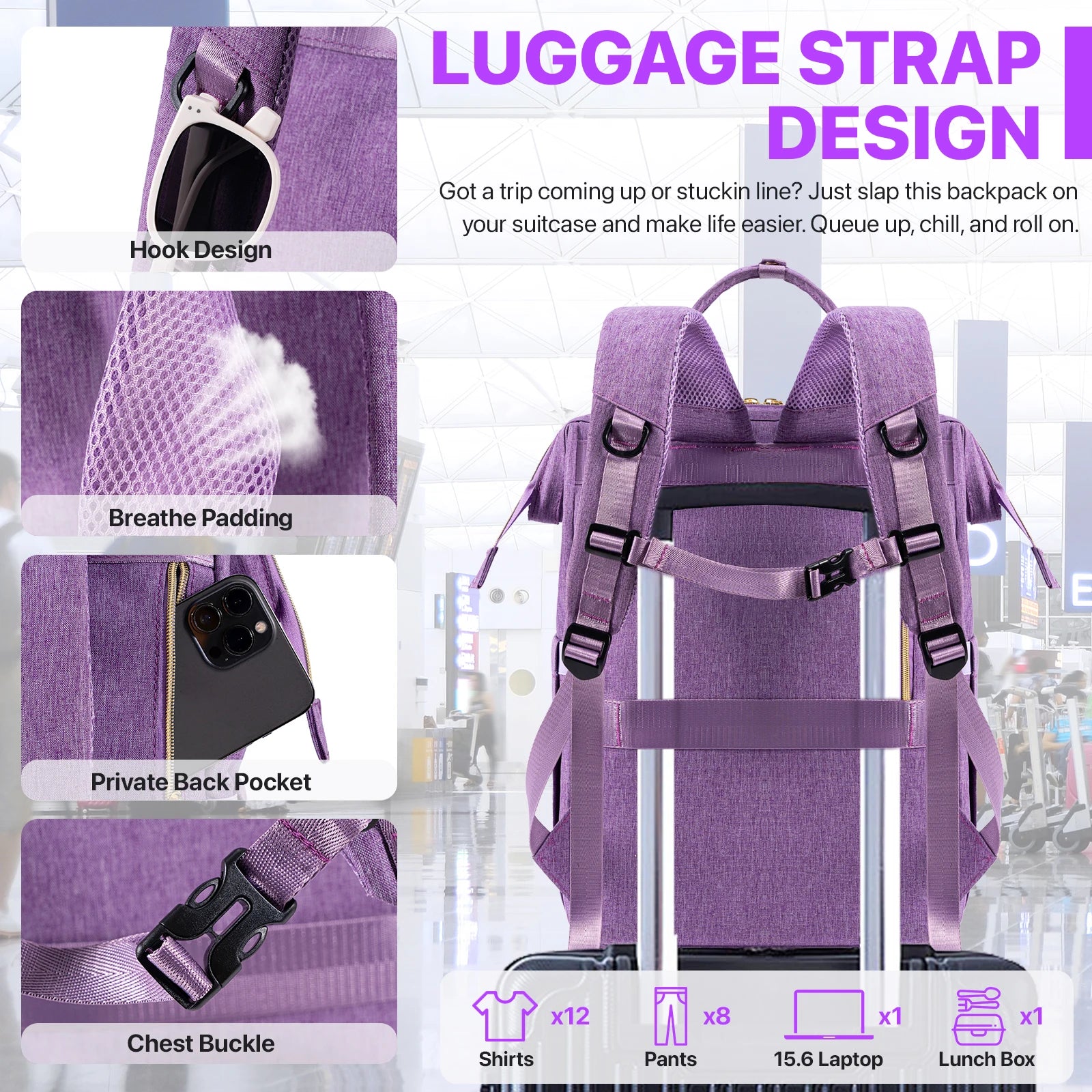 Lunch Backpack Insulated Cooler Picnic Bag Multifunctional Travel Bag Large Capacity Outdoor Picnic Camping Waterproof Backpack