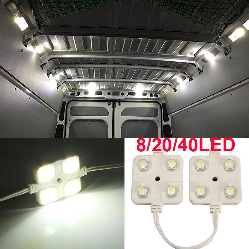 8/20/40 LED Interior Lights Kit For Trailer Lorries Sprinter Ducato Transit 40Led Interior Lights Kit For Trailer Lorries